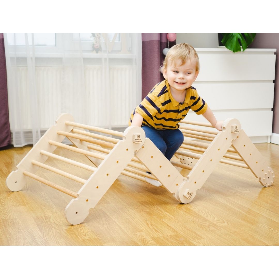 Double Climbing Pikler Triangle
