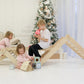 Climbing triangle set for kids with two ramp